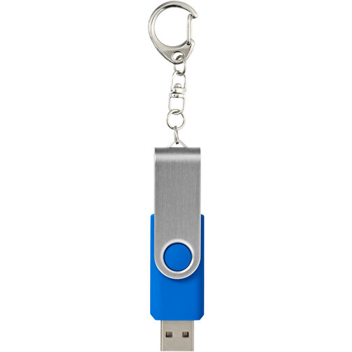 Rotate Mit Schlüsselanhänger USB-Stick , mittelblau MB , 16 GB , Kunststoff, Aluminium MB , 5,80cm x 1,90cm x 1,00cm (Länge x Höhe x Breite), Bild 3
