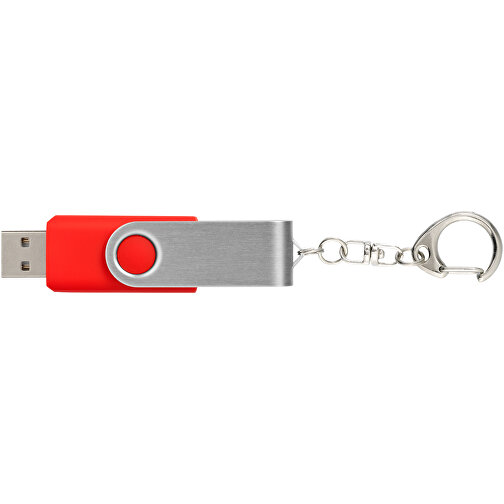 Rotate Mit Schlüsselanhänger USB-Stick , hellrot MB , 4 GB , Kunststoff, Aluminium MB , 5,80cm x 1,90cm x 1,00cm (Länge x Höhe x Breite), Bild 6