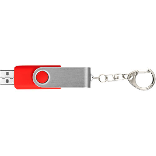 Rotate Mit Schlüsselanhänger USB-Stick , hellrot MB , 1 GB , Kunststoff, Aluminium MB , 5,80cm x 1,90cm x 1,00cm (Länge x Höhe x Breite), Bild 5
