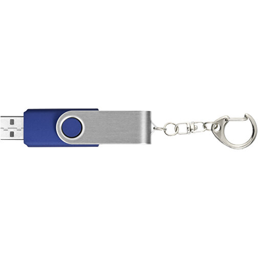 Rotate Mit Schlüsselanhänger USB-Stick , blau MB , 1 GB , Kunststoff, Aluminium MB , 5,80cm x 1,90cm x 1,00cm (Länge x Höhe x Breite), Bild 4