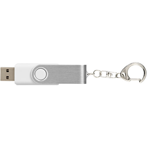 Rotate Mit Schlüsselanhänger USB-Stick , weiß MB , 8 GB , Kunststoff, Aluminium MB , 5,80cm x 1,90cm x 1,00cm (Länge x Höhe x Breite), Bild 8