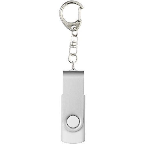Rotate Mit Schlüsselanhänger USB-Stick , weiss MB , 2 GB , Kunststoff, Aluminium MB , 5,80cm x 1,90cm x 1,00cm (Länge x Höhe x Breite), Bild 4