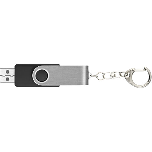 Rotate Mit Schlüsselanhänger USB-Stick , schwarz MB , 32 GB , Kunststoff, Aluminium MB , 5,80cm x 1,90cm x 1,00cm (Länge x Höhe x Breite), Bild 4