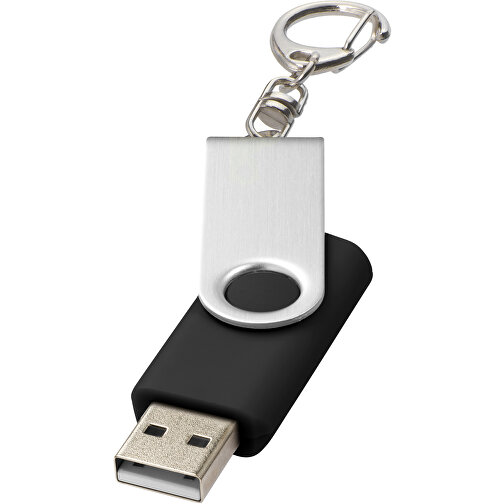 Rotate Mit Schlüsselanhänger USB-Stick , schwarz MB , 16 GB , Kunststoff, Aluminium MB , 5,80cm x 1,90cm x 1,00cm (Länge x Höhe x Breite), Bild 1