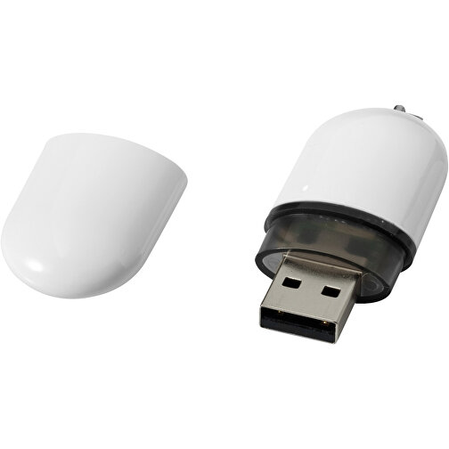 USB-Stick Business , weiß MB , 32 GB , Kunststoff, Aluminium MB , 6,00cm x 2,40cm x 1,20cm (Länge x Höhe x Breite), Bild 1