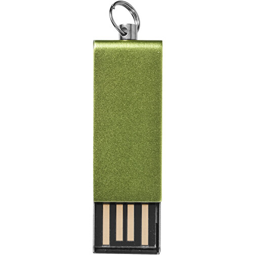 Mini Rotate USB-Stick , grün MB , 32 GB , Aluminium MB , 3,30cm x 1,60cm x 0,60cm (Länge x Höhe x Breite), Bild 3