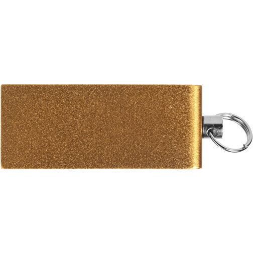 Mini Rotate USB-Stick 2.0 4 GB , gold MB , 4 GB , Aluminium MB , 3,30cm x 1,60cm x 0,60cm (Länge x Höhe x Breite), Bild 4