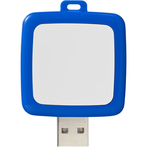 Rotating Square USB-Stick , blau MB , 32 GB , Kunststoff MB , 4,40cm x 4,00cm x 1,00cm (Länge x Höhe x Breite), Bild 3