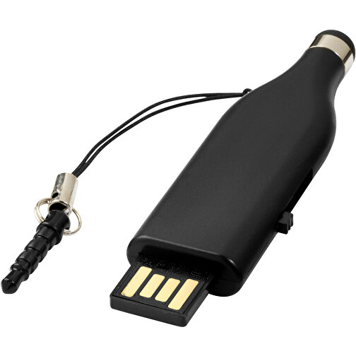 Stylus USB-Stick , schwarz MB , 4 GB , Kunststoff MB , 6,90cm x 2,00cm x 0,80cm (Länge x Höhe x Breite), Bild 1