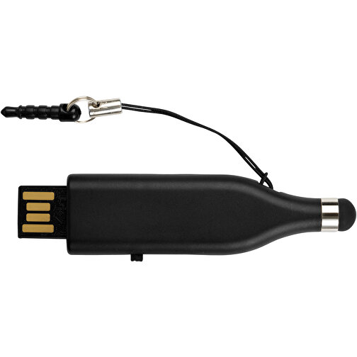 Stylus USB-Stick , schwarz MB , 2 GB , Kunststoff MB , 6,90cm x 2,00cm x 0,80cm (Länge x Höhe x Breite), Bild 3