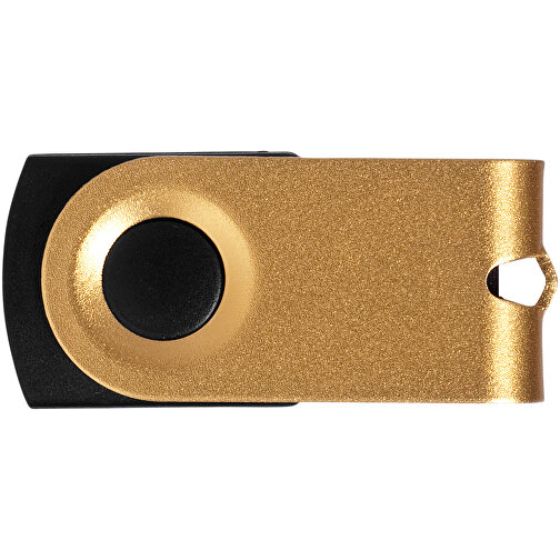 Mini USB-Stick , gold MB , 16 GB , Aluminium MB , 3,20cm x 1,60cm x 1,40cm (Länge x Höhe x Breite), Bild 4