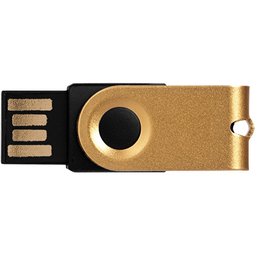 Mini USB-Stick , gold MB , 16 GB , Aluminium MB , 3,20cm x 1,60cm x 1,40cm (Länge x Höhe x Breite), Bild 5