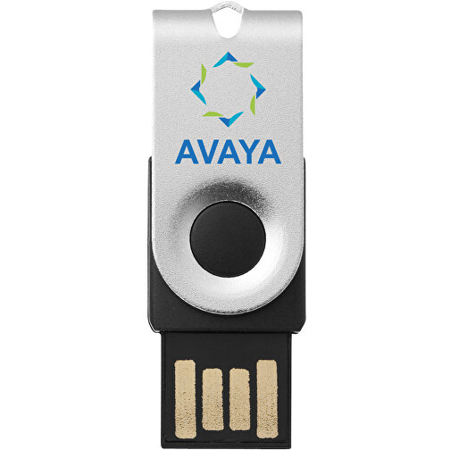 Mini USB-Stick , silber MB , 2 GB , Aluminium MB , 3,20cm x 1,60cm x 1,40cm (Länge x Höhe x Breite), Bild 2