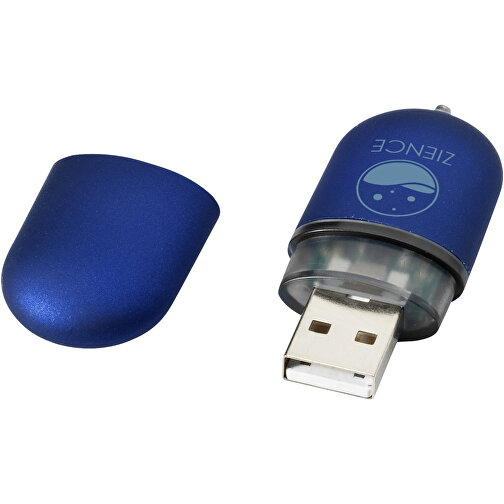 USB-Stick Business , blau MB , 32 GB , Kunststoff, Aluminium MB , 6,00cm x 2,40cm x 1,20cm (Länge x Höhe x Breite), Bild 2
