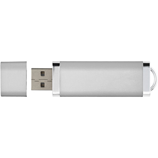 Flat USB-Stick , silber MB , 32 GB , Kunststoff MB , 7,40cm x 2,10cm x 0,70cm (Länge x Höhe x Breite), Bild 4