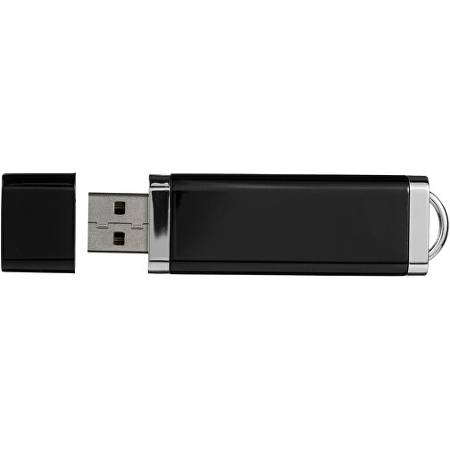 Flat USB-Stick , schwarz MB , 16 GB , Kunststoff MB , 7,40cm x 2,10cm x 0,70cm (Länge x Höhe x Breite), Bild 4