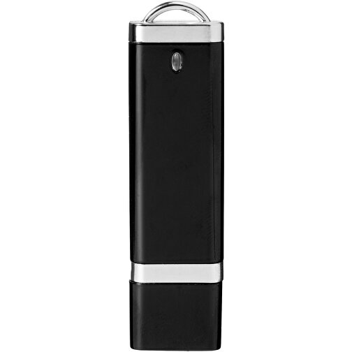 Flat USB-Stick , schwarz MB , 8 GB , Kunststoff MB , 7,40cm x 2,10cm x 0,70cm (Länge x Höhe x Breite), Bild 5