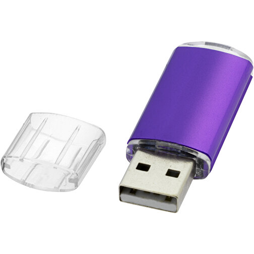 Silicon Valley USB-Stick , lila MB , 16 GB , Kunststoff, Aluminium MB , 5,30cm x 1,70cm x 0,80cm (Länge x Höhe x Breite), Bild 1
