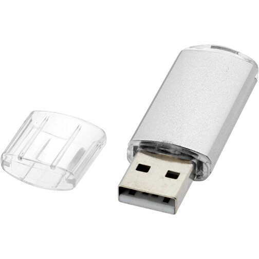Silicon Valley USB-Stick , silber MB , 32 GB , Kunststoff, Aluminium MB , 5,30cm x 1,70cm x 0,80cm (Länge x Höhe x Breite), Bild 1
