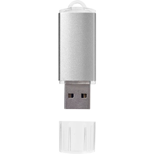 Silicon Valley USB-Stick , silber MB , 1 GB , Kunststoff, Aluminium MB , 5,30cm x 1,70cm x 0,80cm (Länge x Höhe x Breite), Bild 3
