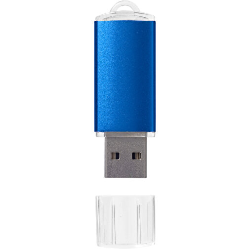 Silicon Valley USB-Stick , blau MB , 4 GB , Kunststoff, Aluminium MB , 5,30cm x 1,70cm x 0,80cm (Länge x Höhe x Breite), Bild 3
