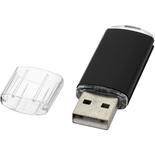 Silicon Valley USB-Stick , schwarz MB , 16 GB , Kunststoff, Aluminium MB , 5,30cm x 1,70cm x 0,80cm (Länge x Höhe x Breite), Bild 1