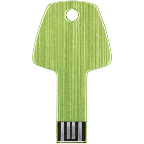 USB-Stick Schlüssel , grün MB , 16 GB , Aluminium MB , 5,70cm x 3,20cm x 0,30cm (Länge x Höhe x Breite), Bild 6