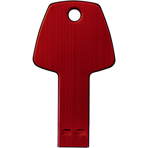 USB-Stick Schlüssel , rot MB , 16 GB , Aluminium MB , 5,70cm x 3,20cm x 0,30cm (Länge x Höhe x Breite), Bild 4