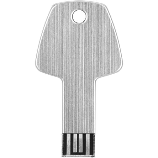 USB-Stick Schlüssel , silber MB , 32 GB , Aluminium MB , 5,70cm x 3,20cm x 0,30cm (Länge x Höhe x Breite), Bild 5