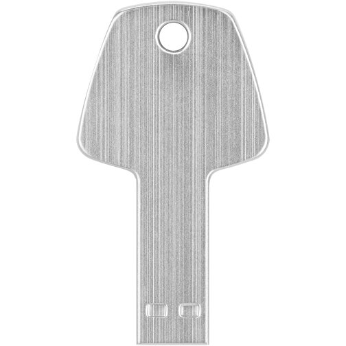 USB-Stick Schlüssel , silber MB , 4 GB , Aluminium MB , 5,70cm x 3,20cm x 0,30cm (Länge x Höhe x Breite), Bild 6