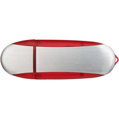 Memo USB-Stick , rot / silber MB , 16 GB , Kunststoff, Aluminium MB , 6,00cm x 2,40cm x 1,20cm (Länge x Höhe x Breite), Bild 9