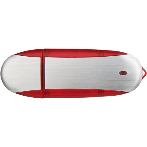 Memo USB-Stick , rot / silber MB , 4 GB , Kunststoff, Aluminium MB , 6,00cm x 2,40cm x 1,20cm (Länge x Höhe x Breite), Bild 8