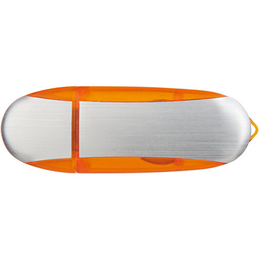 Memo USB-Stick , orange / silber MB , 8 GB , Kunststoff, Aluminium MB , 6,00cm x 2,40cm x 1,20cm (Länge x Höhe x Breite), Bild 9