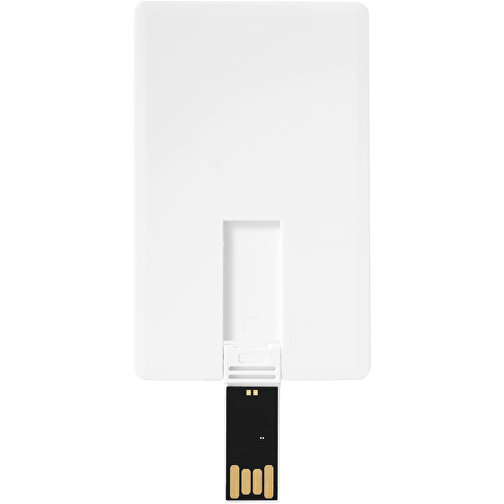Slim Credit Card USB-Stick , weiß MB , 8 GB , Kunststoff MB , 8,20cm x 5,20cm x 0,30cm (Länge x Höhe x Breite), Bild 3