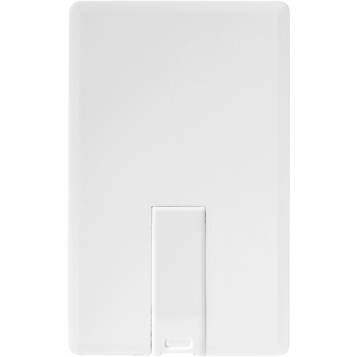 Slim Credit Card USB-Stick , weiß MB , 4 GB , Kunststoff MB , 8,20cm x 5,20cm x 0,30cm (Länge x Höhe x Breite), Bild 4