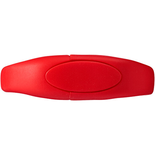 Bracelet USB-Stick , rot MB , 8 GB , Silikon Kunststoff MB , 24,40cm x 2,10cm x 1,10cm (Länge x Höhe x Breite), Bild 5