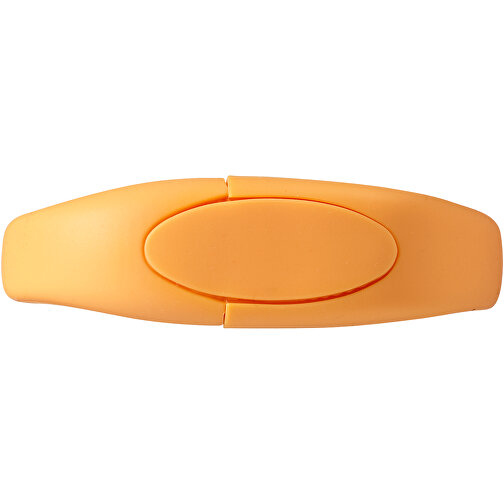 Bracelet USB-Stick , orange MB , 4 GB , Silikon Kunststoff MB , 24,40cm x 2,10cm x 1,10cm (Länge x Höhe x Breite), Bild 5