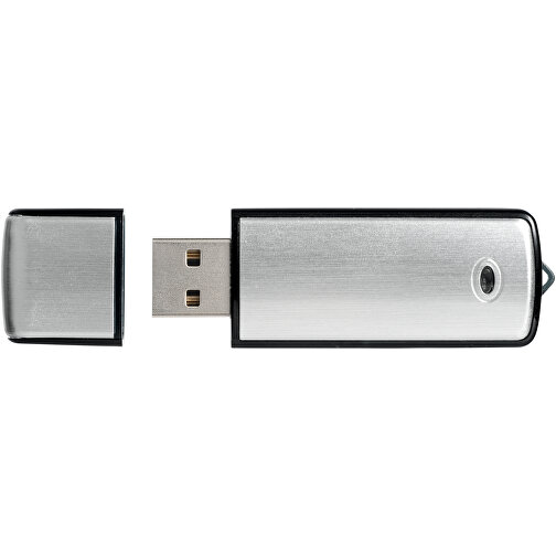 USB-Stick Square , silber MB , 16 GB , Kunststoff, Aluminium MB , 6,40cm x 2,10cm x 0,70cm (Länge x Höhe x Breite), Bild 6
