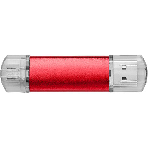 Silicon Valley On-the-Go USB-Stick , rot MB , 8 GB , Aluminium MB , 6,90cm x 1,80cm x 0,70cm (Länge x Höhe x Breite), Bild 3