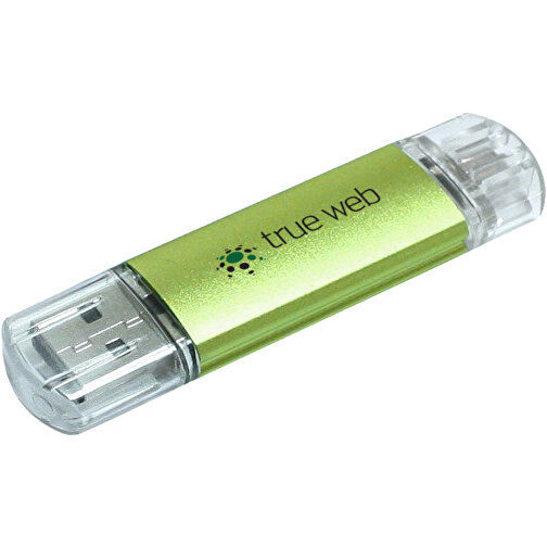 Silicon Valley On-the-Go USB-Stick , grün MB , 16 GB , Aluminium MB , 6,90cm x 1,80cm x 0,70cm (Länge x Höhe x Breite), Bild 2