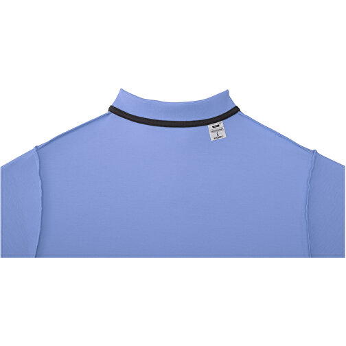Helios Poloshirt Für Herren , hellblau, Piqué Strick 100% BCI Baumwolle, 180 g/m2, M, , Bild 6