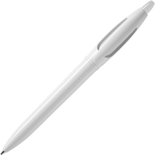 Kugelschreiber S! Hardcolour , weiss, ABS, 13,50cm (Länge), Bild 2