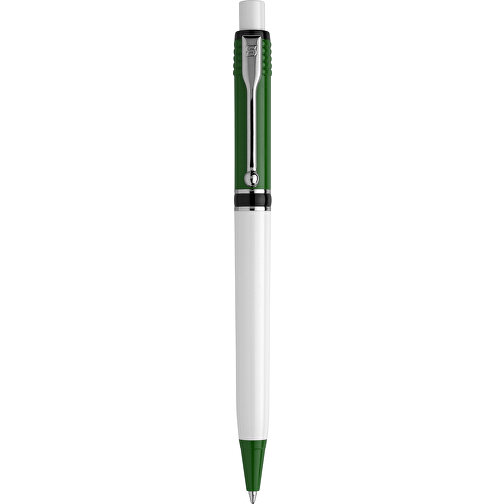 Kugelschreiber Raja Colour Hardcolour , grün / weiß, ABS & Metall, 14,00cm (Länge), Bild 1