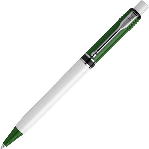 Kugelschreiber Raja Colour Hardcolour , grün / weiß, ABS & Metall, 14,00cm (Länge), Bild 2