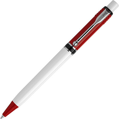 Kugelschreiber Raja Colour Hardcolour , rot / weiss, ABS & Metall, 14,00cm (Länge), Bild 2