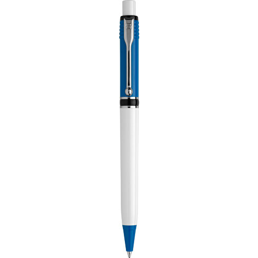 Kugelschreiber Raja Colour Hardcolour , hellblau / weiss, ABS & Metall, 14,00cm (Länge), Bild 1