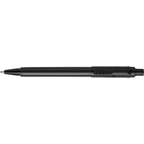 Kugelschreiber Baron Extra Hardcolour , schwarz / schwarz, ABS, 13,30cm (Länge), Bild 3