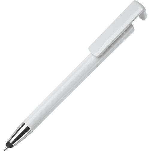 3-in-1 Touch Kugelschreiber , weiß, ABS, 14,60cm (Länge), Bild 2