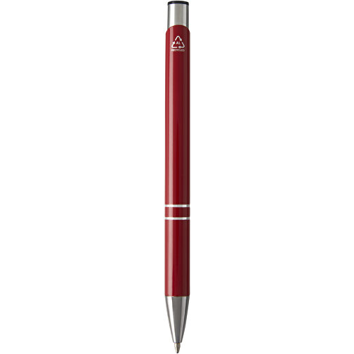 Moneta Kugelschreiber Aus Recyceltem Aluminium , rot, Recycled Aluminium, ABS Kunststoff, Eisen, 13,60cm (Länge), Bild 7