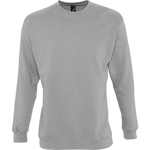 Sweatshirt - New Supreme , Sol´s, graue melange, Mischgewebe Polyester/Baumwolle, XXL, 72,00cm x 63,00cm (Länge x Breite), Bild 1